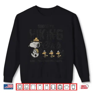 Sweatshirt Peanuts Snoopys Hiking Club Retro Cartoon Graphic Shirt
