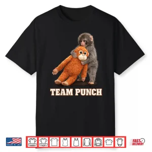 Adorable Monkey Punch Baby Graphic Team Punch Big Love Gifts Shirt