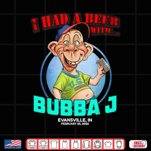 Design Bubba J Evansville in 2026 Shirt