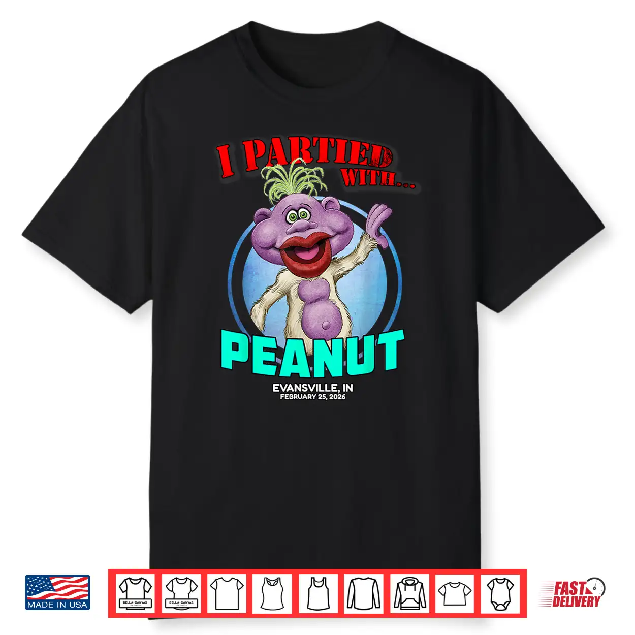 Peanut Evansville In (2026) Shirt Peanut Evansville In (2026) Shirt