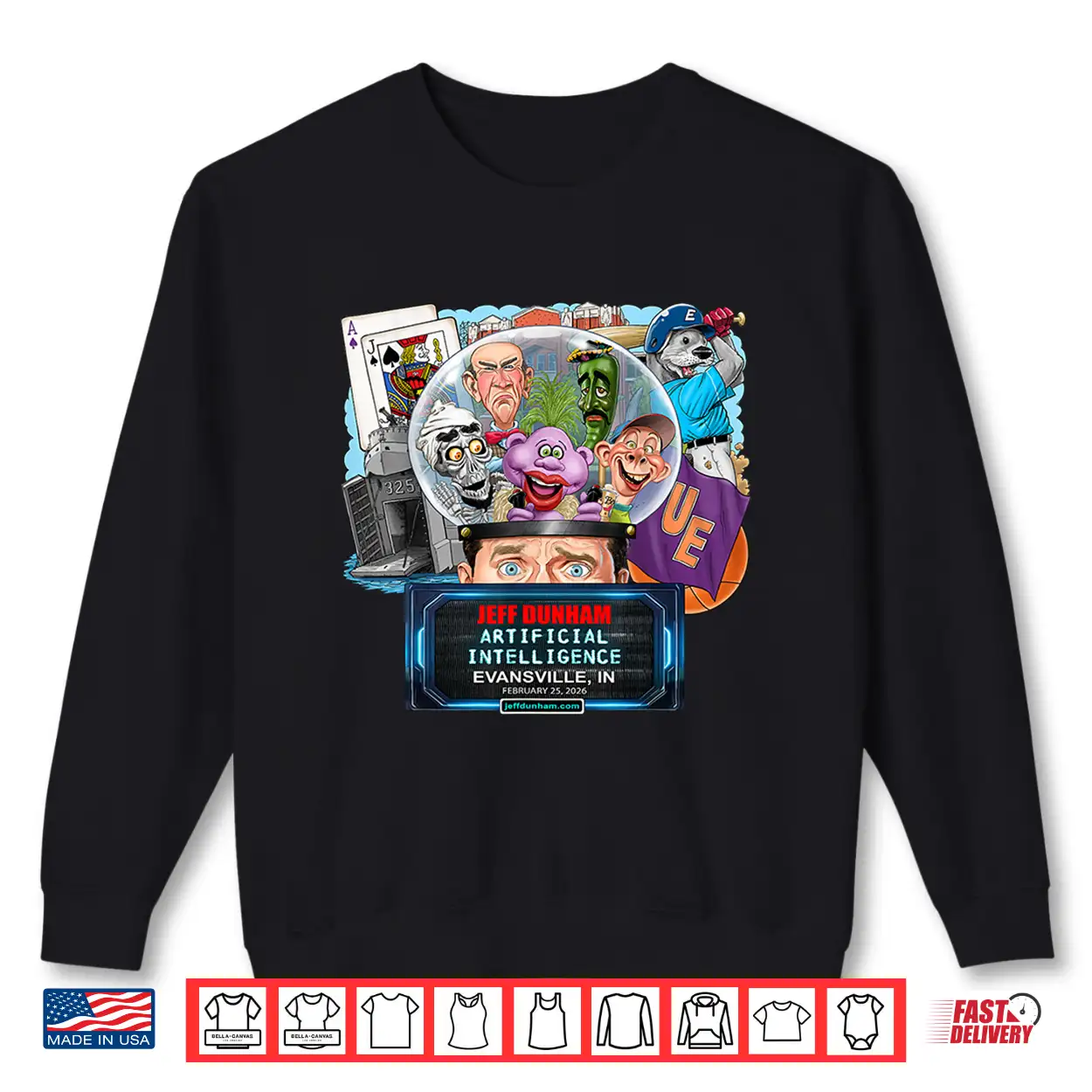 Jeff Dunham Evansville In (2026) Shirt Jeff Dunham Evansville In (2026) Shirt