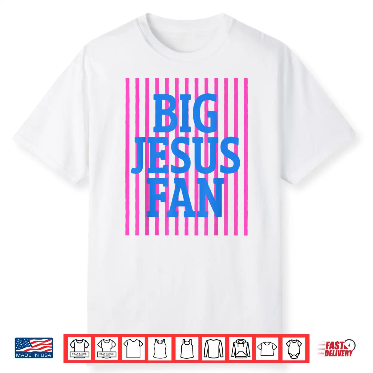 Big Jesus Fan Faith Preppy Christian God Women Men Shirt Big Jesus Fan Faith Preppy Christian God Women Men Shirt