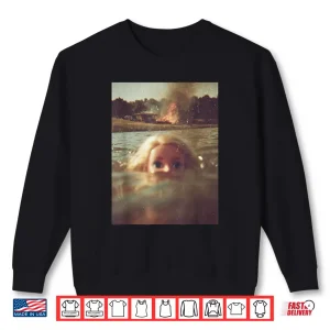 Sweatshirt Disgusting Doll Face Funny Swimming Doll Meme Hilarious Shirt