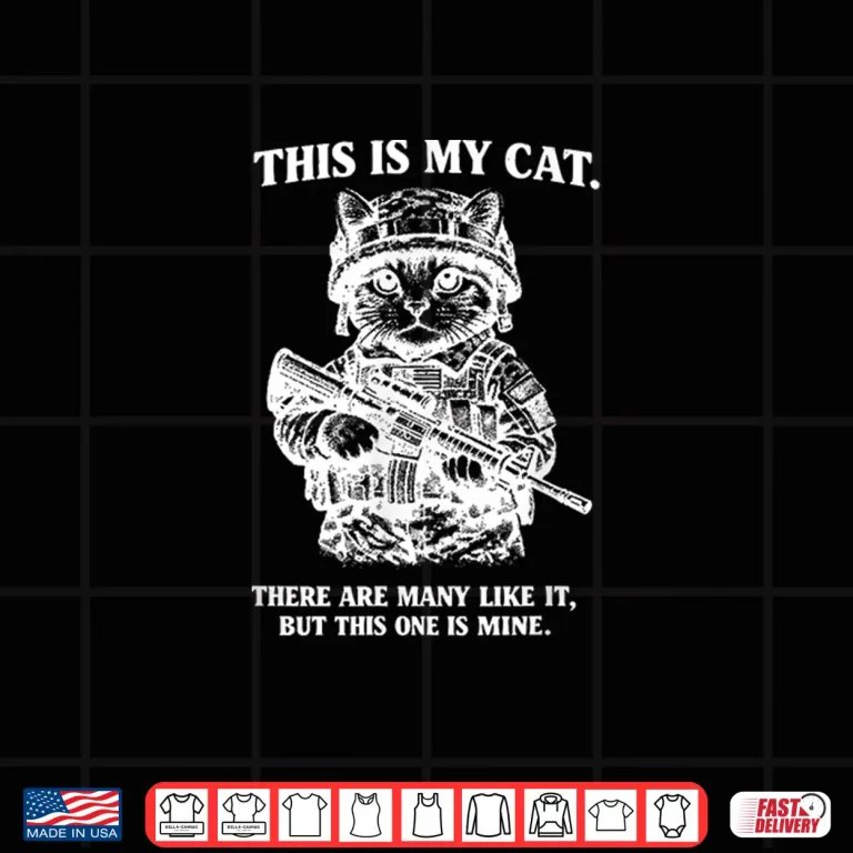 Design Funny Military Cat Creed Shirt