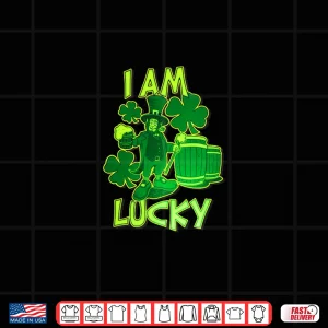 Design I am Lucky Premium Tri Blend Shirt