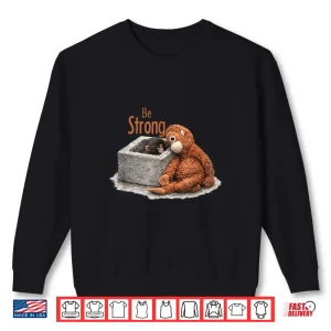 Sweatshirt Cute Baby Monkey Punch with his Orangutan Stuffed Toy Shirt