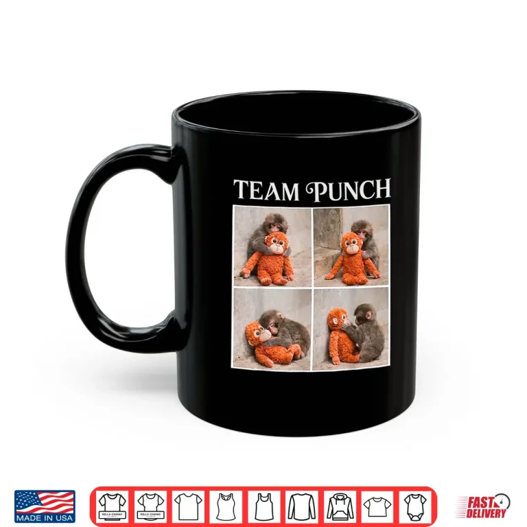 Mug Cute Baby Monkey Team Punch Shirt