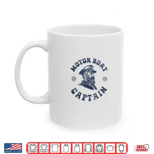 Mug Funny Motor Boating Vintage Motor Boat Captain Shirt