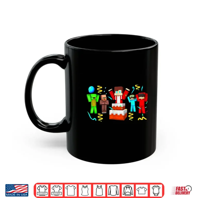 Mug JJ and Mikey Happy Birthday Game for Kids Adults Shirt