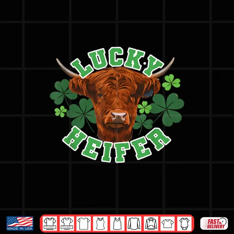 Design Lucky Heifer St Patrick Day Shirt