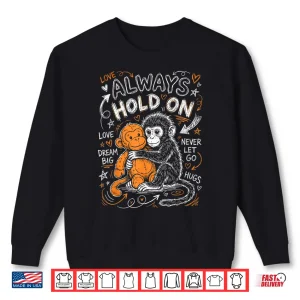 Sweatshirt Punch Monkey Cute Baby Funny Animal Shirt