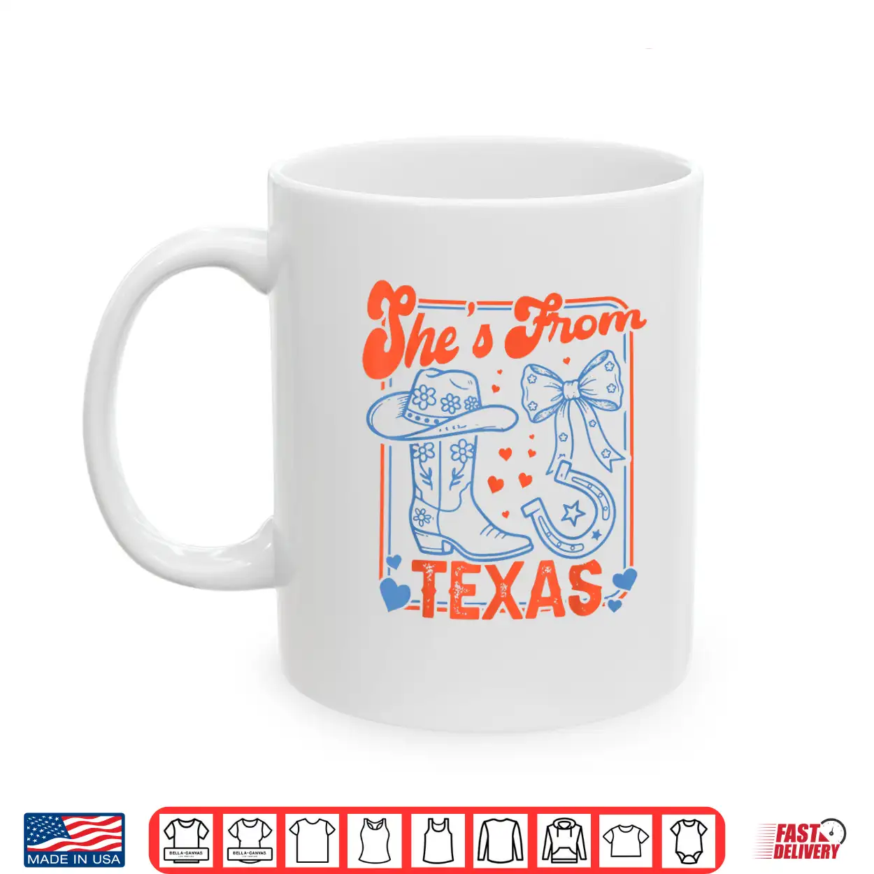 She’S From Texas Cowgirl Boots Flowers Bow Retro Western Shirt She’S From Texas Cowgirl Boots Flowers Bow Retro Western Shirt