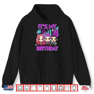 Hoodie 4 Years Old Birthday K pop Kids 4th Birthday Girls K pop Shirt