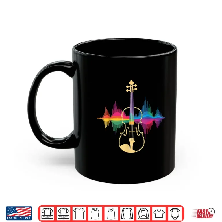 Mug Cool Violin Art for Men Women Kid Violin Player Music Violin Shirt