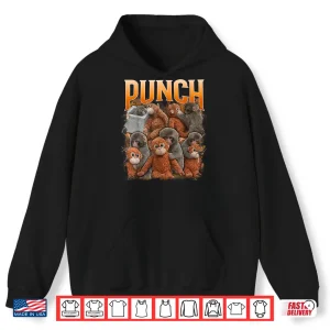 Hoodie Funny Punch Baby Monkey Cute Family Shirt