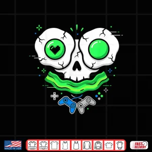 Design Green Smile Face Eggs and Bacon St Patricks Gamer Shirt