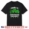 Prone To Shenanigans And Malarkey Funny St Patricks Day Boys Shirt