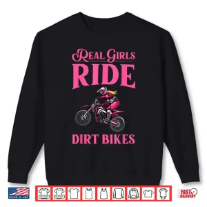 Sweatshirt Cool Dirt Bike Art for Women Girls Motocross Racing Dirtbike Shirt