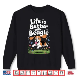 Sweatshirt Funny Beagle Design for Men Women Hound Beagle Dog Lovers Shirt