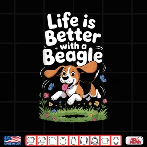 Design Funny Beagle Design for Men Women Hound Beagle Dog Lovers Shirt