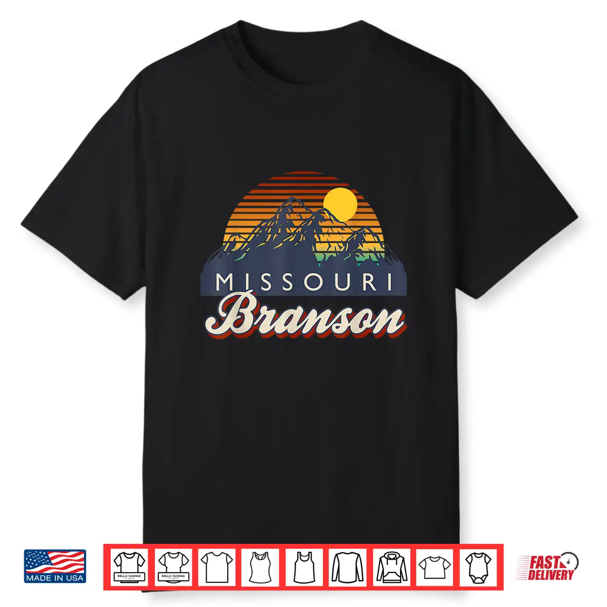 Branson Missouri Vintage Mountain Hiking Retro Eighties Nineties Shirt Branson Missouri Vintage Mountain Hiking Retro Eighties Nineties Shirt