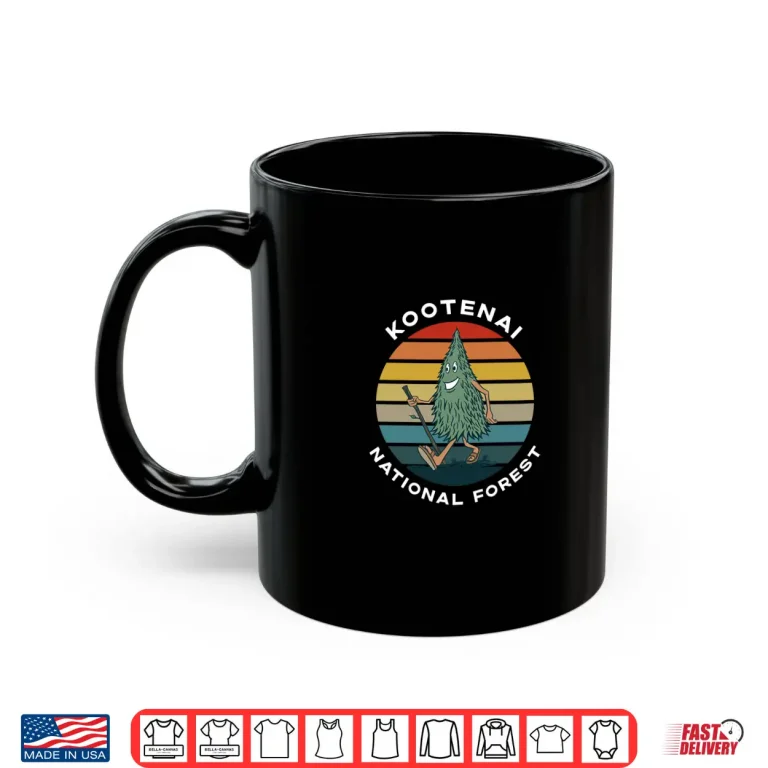 Mug Cute Hiking Tree Kootenai National Forest Montana Camping Shirt