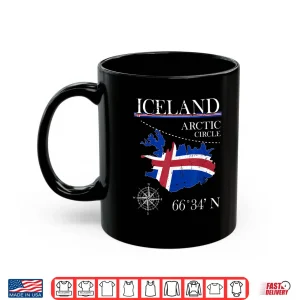 Mug Iceland Arctic Circle Polar North Island Icelandic Flag Shirt