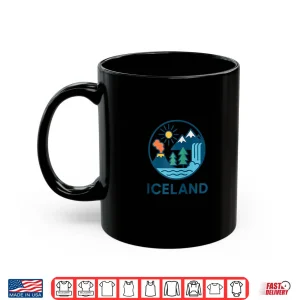 Mug Iceland Travel Adventure Mountain Hiking Nature Waterfall Shirt