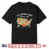 National Parks Map Camping Athletic Hiking Graphic Shirt