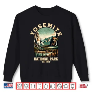 Retro Yosemite National Park Usa Vintage Hiking Graphic Shirt 2 Sweatshirt Retro Yosemite National Park USA Vintage Hiking Graphic Shirt