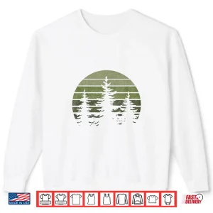 Sweatshirt Vintage Wildlife Forest Trees Outdoors Nature Retro Hiking Shirt
