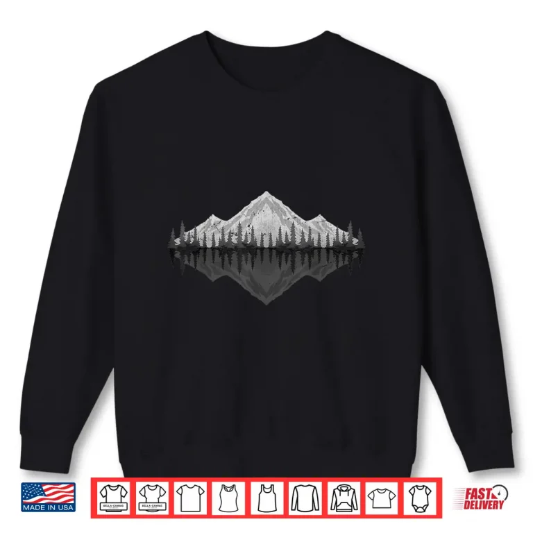 Sweatshirt Wildlife Nature Hiking Hiker Forest Reflection Mountain Shirt