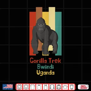 Design Gorilla Trekking Bwindi Impenetrable Uganda Safari Souvenir Shirt