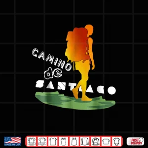 Design Camino de Santiago Trekking Spain Short Sleeve Shirt