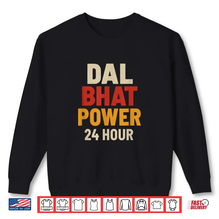 Sweatshirt Dal Bhat Power 24 Hour Nepal Trekking Design Shirt