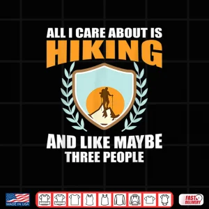 Design Great Gift Forest Hiking Camping Trekking Snow Mountains Shirt