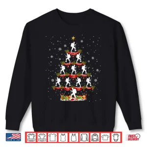 Sweatshirt Hiking Santa Christmas Tree Merry Christmas Trekking Shirt