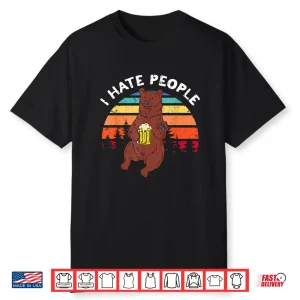 I Hate People Funny Camping Trekking Outdoor Hiking Shirt
