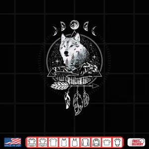 Howling Wolf Full Moon Night Sky Geometric Pattern Shirt 4 Design Howling Wolf Full Moon Night Sky Geometric Pattern Shirt