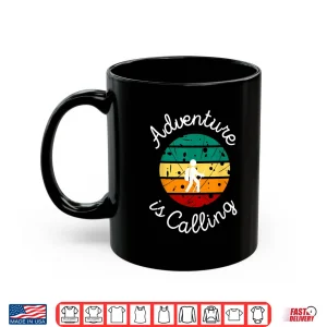 Mug Adventure is Calling Nature Hiker Vintage Sunset Shirt