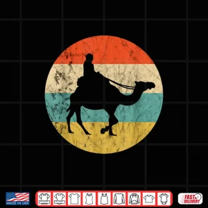 Design Camel Vintage Retro Camel Ride Camel Trekking Desert Animal Shirt