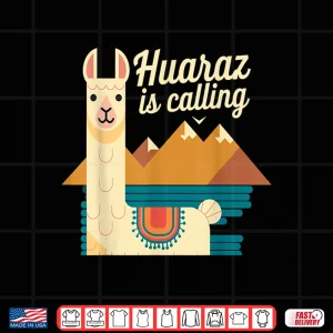 Design Alpaca Huaraz Cordillera Blanca Trekking Adventure Peru Shirt