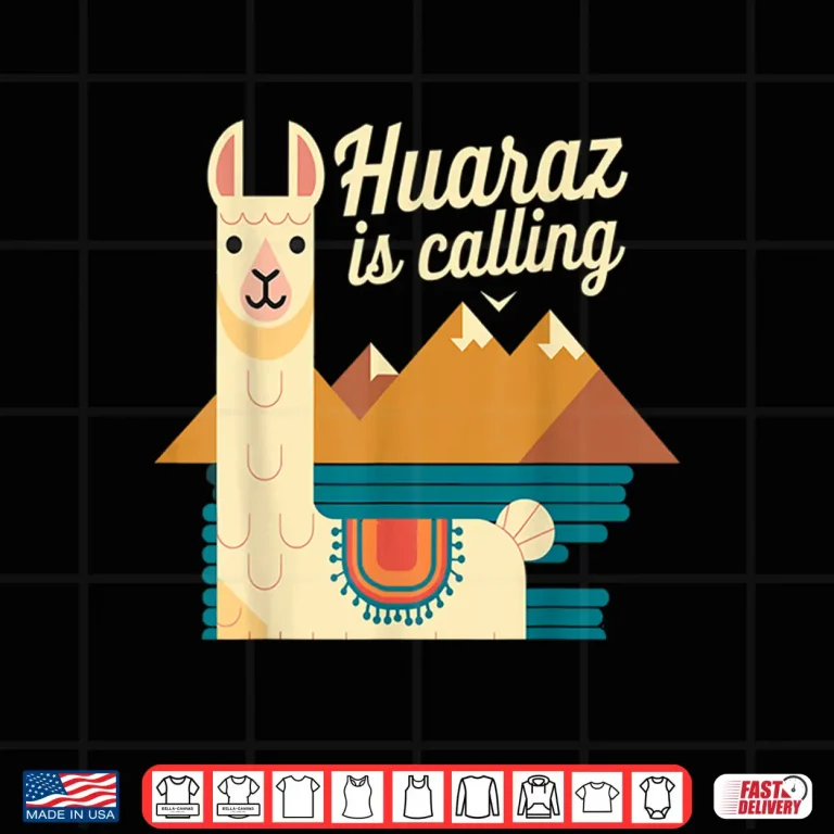 Design Alpaca Huaraz Cordillera Blanca Trekking Adventure Peru Shirt