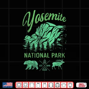 Design Deer and Bear Yosemite National Park Shirt