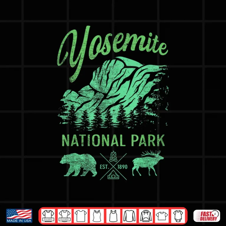 Design Deer and Bear Yosemite National Park Shirt