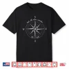 Not All Who Wander Lost Hiking Backpacking Trekking Compass Shirt