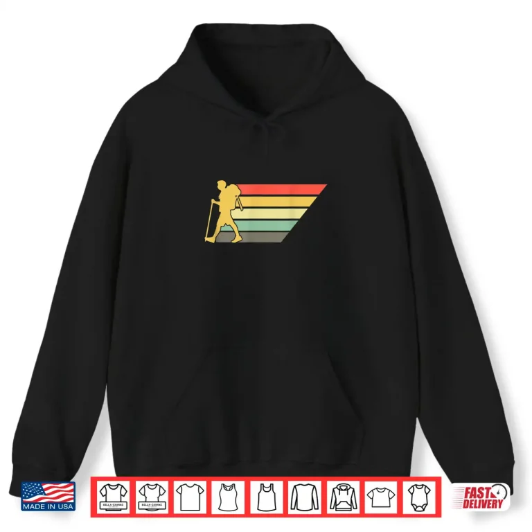 Hoodie Retro Hiking Trekking Gift I Vintage Hike Hiker Shirt