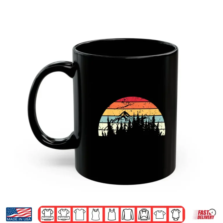 Mug Vintage Trekking Sunset Men Women distressed Sunrise Shirt