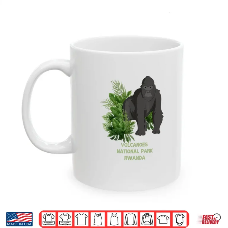 Volcanoes National Park Gorilla Trekking Rwanda Shirt 3 Mug Volcanoes National Park Gorilla Trekking Rwanda Shirt