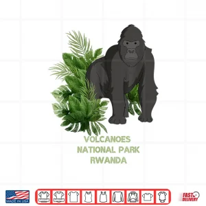 Design Volcanoes National Park Gorilla Trekking Rwanda Shirt